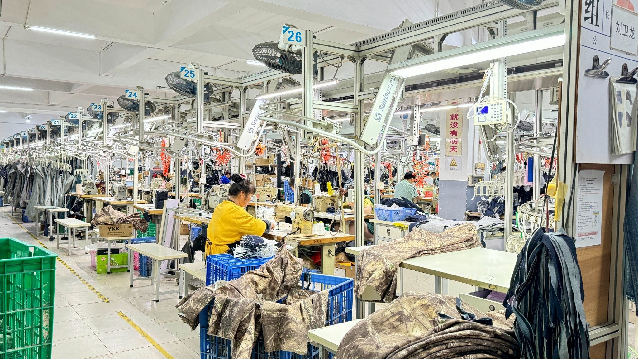 Guangdong Shunde Leka Clothing Design Co., Ltd fabrika üretim hattı