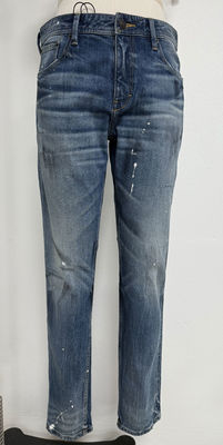 Ağır yıkama ve nostaljik bir vibe için vintage solmuş finiş denim tabanı