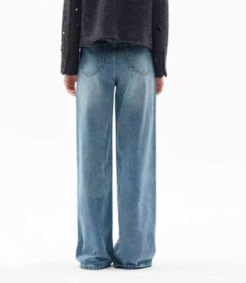 Klasik ve Şımartıcı bir siluet için Yüksek Belli Geniş Bacaklı Jeans
