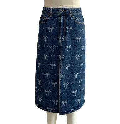 Oyuncak ve Kadınlık Tasarımı İçin Uzun Denim Eteği