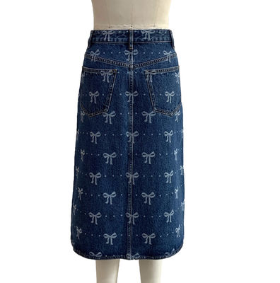 Oyuncak ve Kadınlık Tasarımı İçin Uzun Denim Eteği