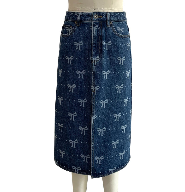 Oyuncak ve Kadınlık Tasarımı İçin Uzun Denim Eteği